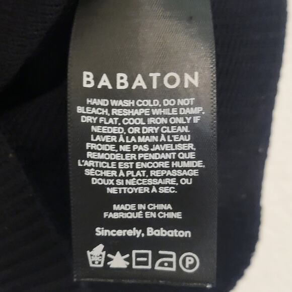 Babaton Aritzia Sculpt Knit Mockneck Halter Top Sz Small Black Ribbed Minimalist - Picture 13 of 16